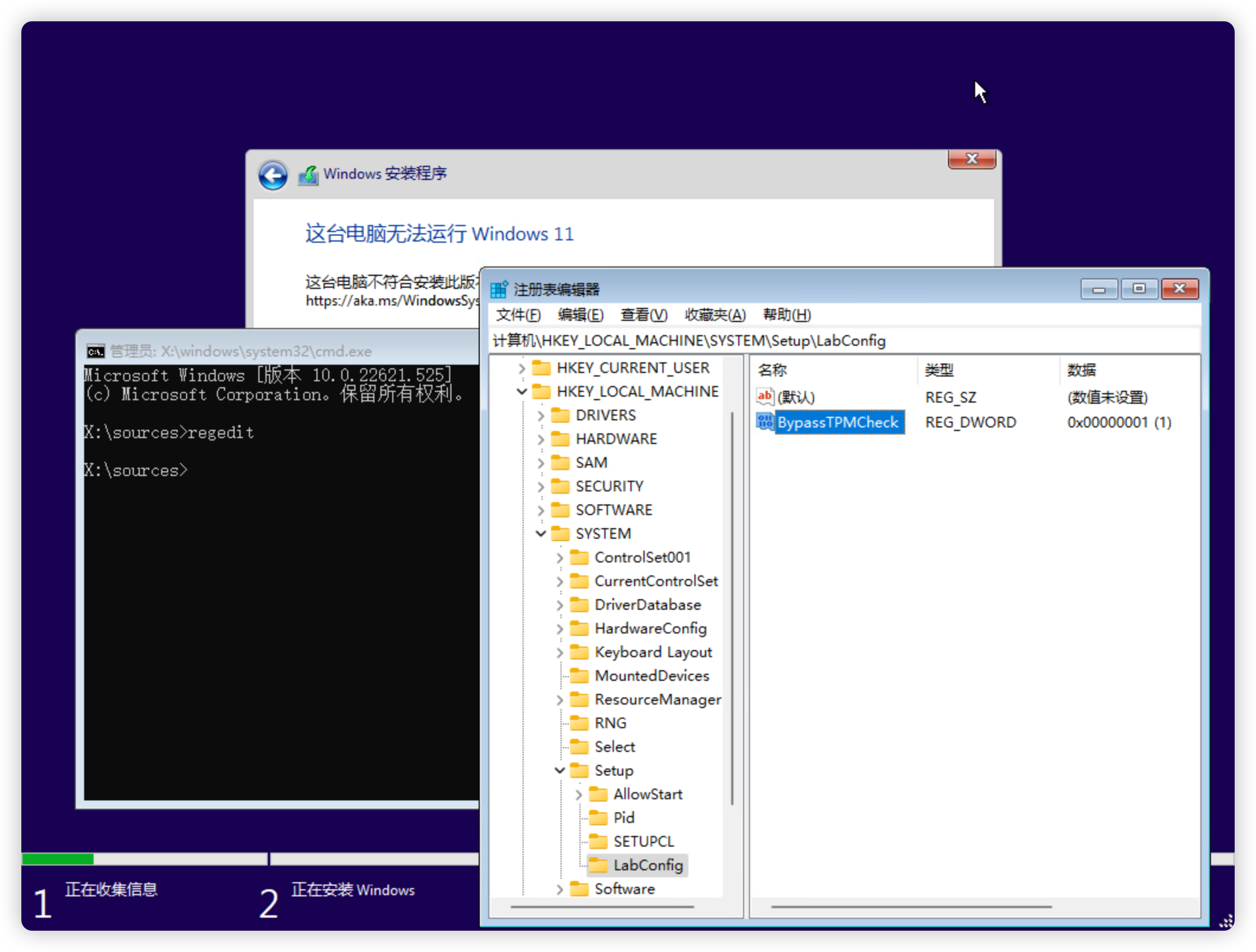 windows11 TPM 检测绕过